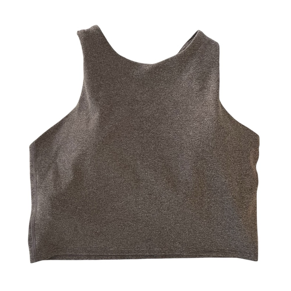 Athleta gray crop tank bra